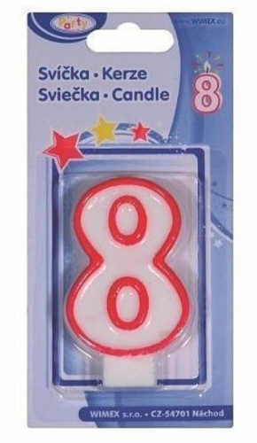 Narozeninová svíčka 8