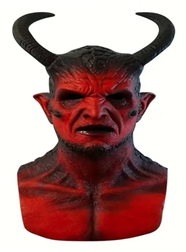 Latexová maska čert