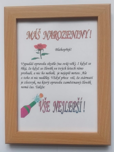 Rámeček - Máš narozeniny