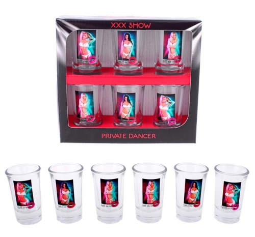 Svlékací skleničky ženy 6 ks