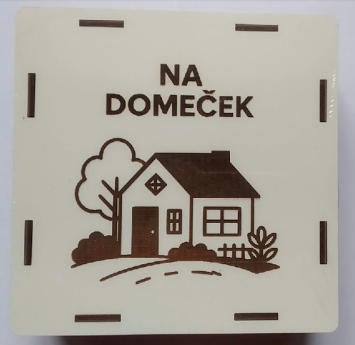 Odškrtávací pokladnička Na domeček